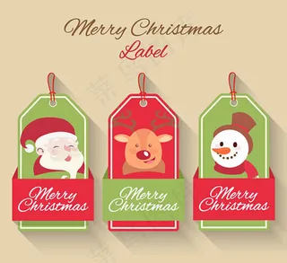 圣诞角色吊牌