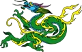矢量彩色龙纹ai矢量模版下载