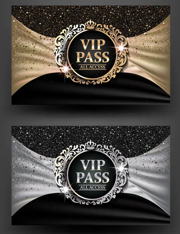 高档VIP卡eps,ai矢量模版下载