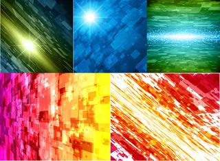 炫目空间科技背景,背景元素