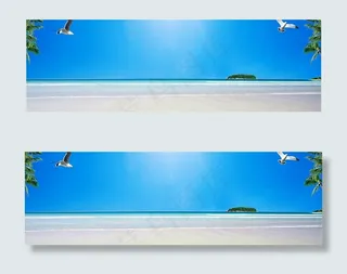 海边风景淘宝背景