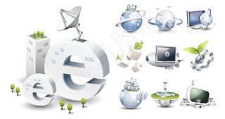 高科技风格图标2,免抠元素,背景元素