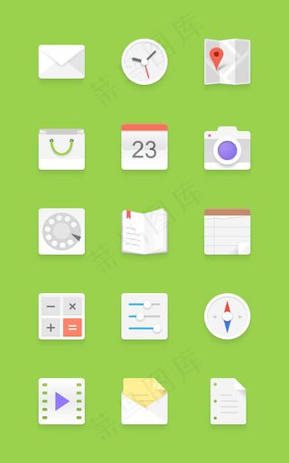 手机主题图标,免抠元素