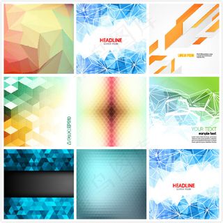 几何炫彩背景