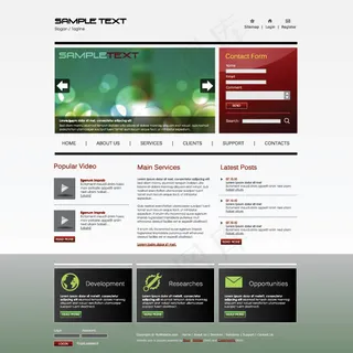 璀璨网页模板 璀璨网页模板