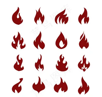 火焰图标矢量,免抠元素