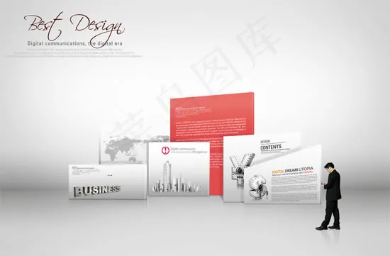 商业金融应用设计psd模版下载