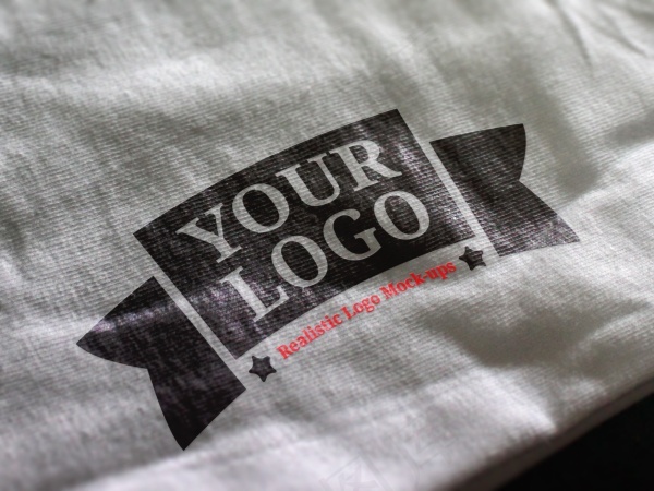 LOGO纯棉材质展示psd模版下载
