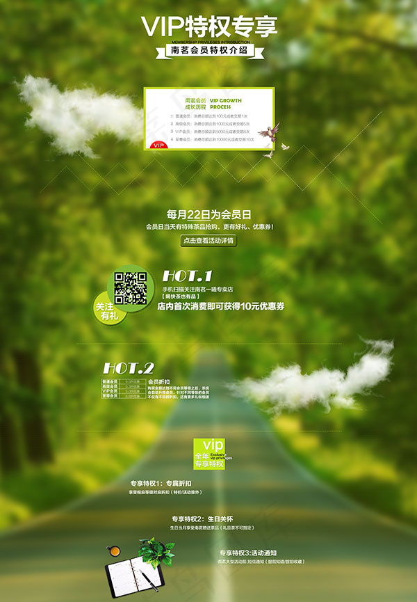 淘宝会员特权介绍(1920X2768(DPI:72))psd模版下载