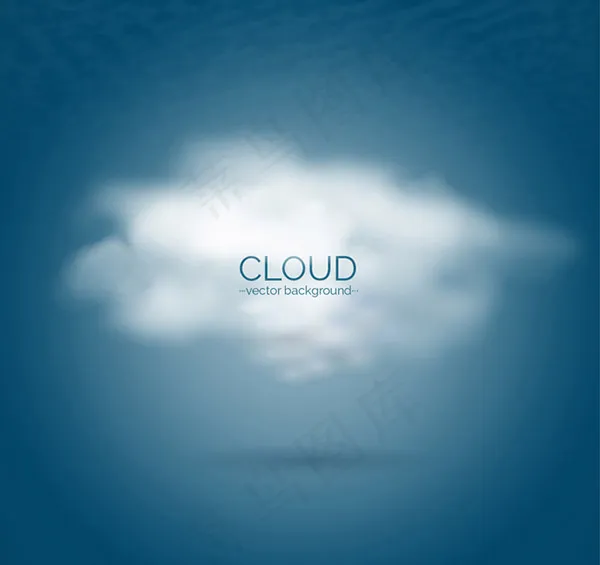 白色云朵设计ai矢量模版下载