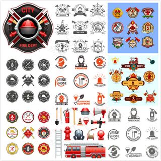 消防主题图标,免抠元素
