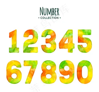 水彩绘混色数字