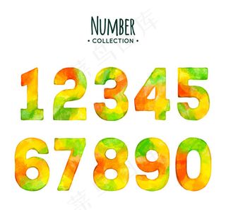 水彩绘混色数字