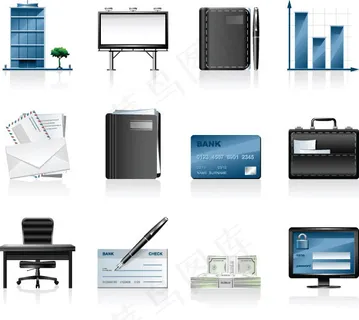 商业金融图标,免抠元素
