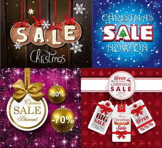 圣诞节促销标签