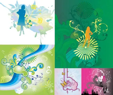 装饰图案与人物