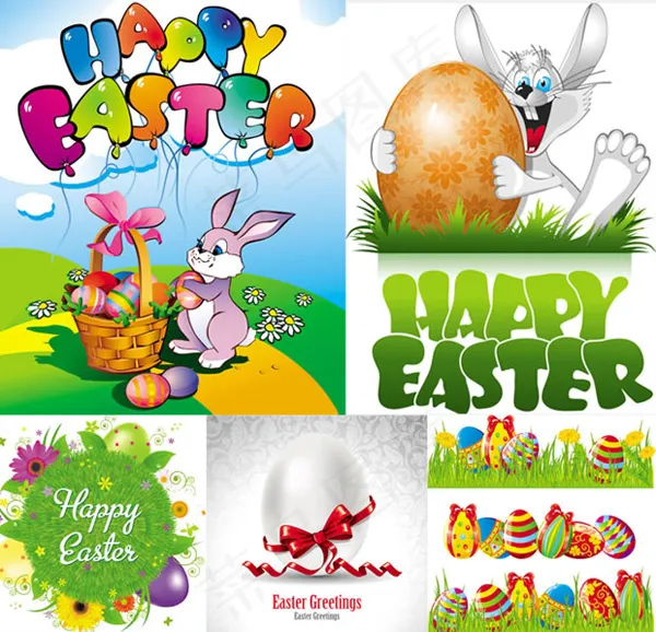 复活节应用设计eps,ai矢量模版下载
