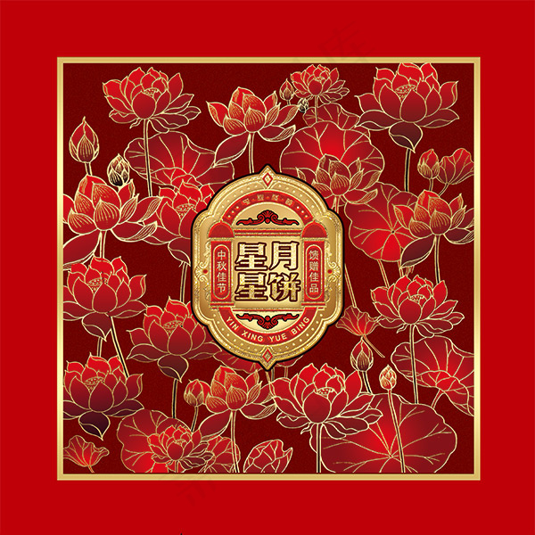 星星月饼盒包装