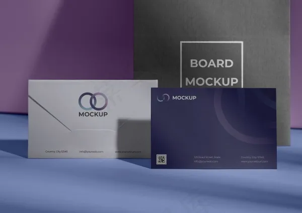 信封样机模板psd模版下载