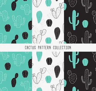 仙人掌无缝背景