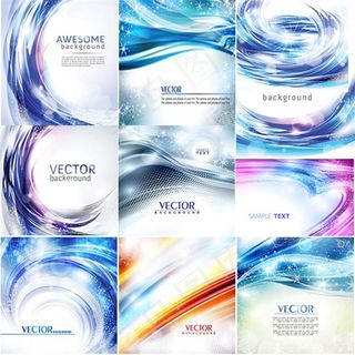 炫彩流光动感背景,背景元素