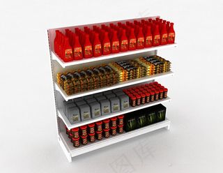 超市货架模型