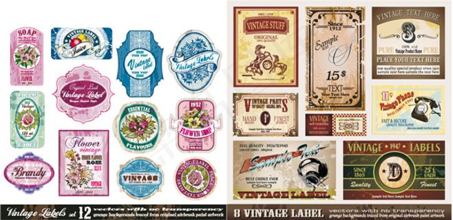 欧式经典瓶贴瓶身贴