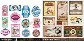 欧式经典瓶贴瓶身贴