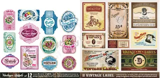 欧式经典瓶贴瓶身贴