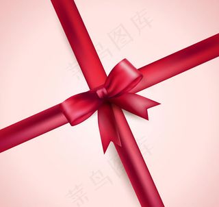 十字蝴蝶结矢量