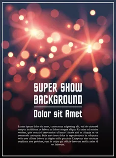 红色闪耀光斑背景