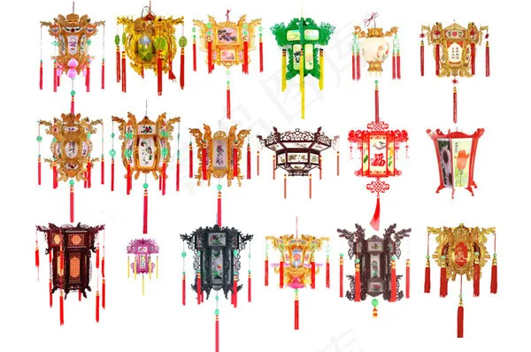 各种中国风宫灯,背景元素(3937X6299(DPI:200))psd模版下载