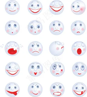 卡通笑脸表情