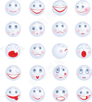 卡通笑脸表情