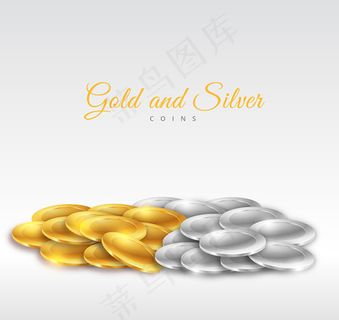 金币和银币堆