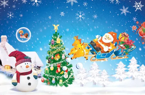 麋鹿飞车贺圣诞