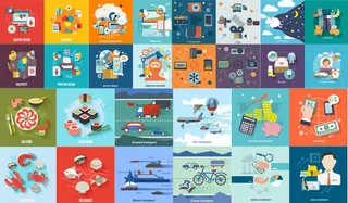 金融商务图标,免抠元素,背景元素