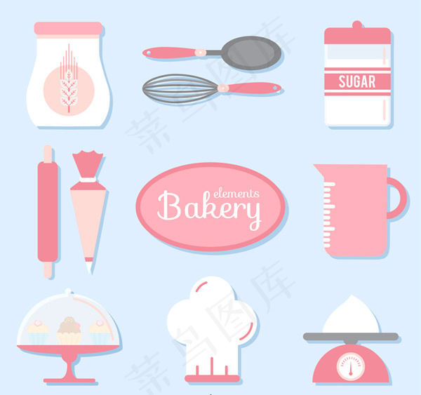 烘培工具矢量
