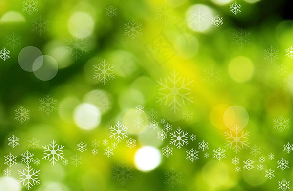 雪花光斑背景