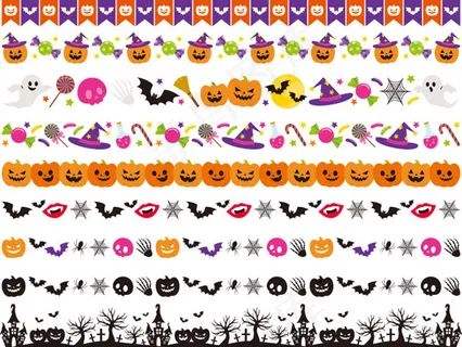 万圣节装饰花边