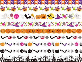 万圣节装饰花边