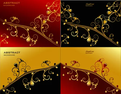 华丽花边水滴纹样