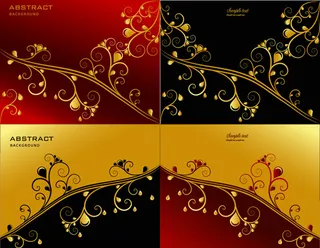 华丽花边水滴纹样