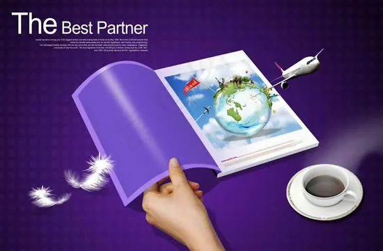 旅游商务概念psd模版下载