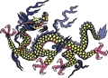 矢量彩色龙纹_47ai矢量模版下载