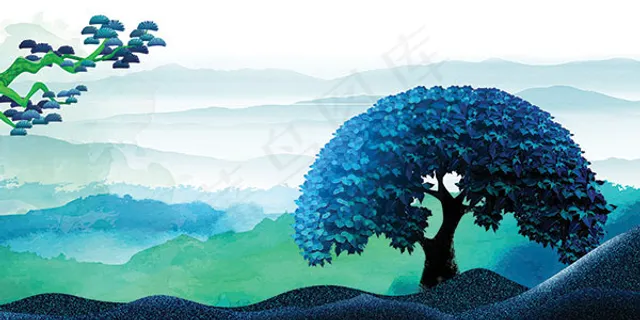 房地产海报背景