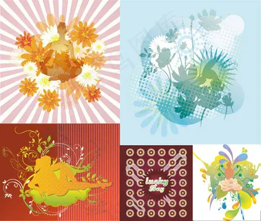 花纹图案与人物