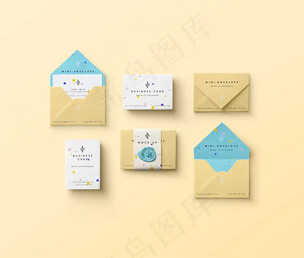 迷你信封样机psd模版下载