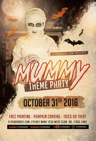 木乃伊主题万圣节