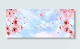 淘宝花瓣梦幻背景